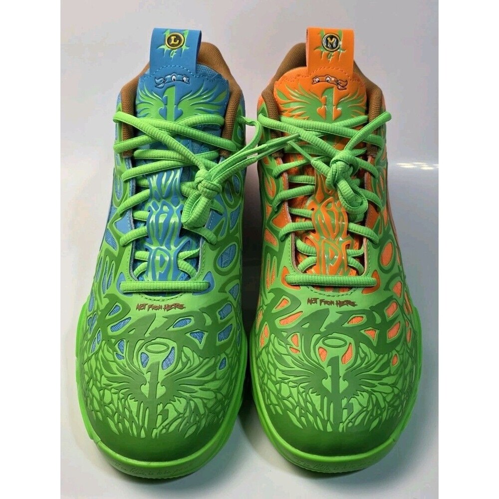 Puma Teenage Mutant Ninja Turtles x MB.04 Leonardo & Michelangelo LAMELO Size 9